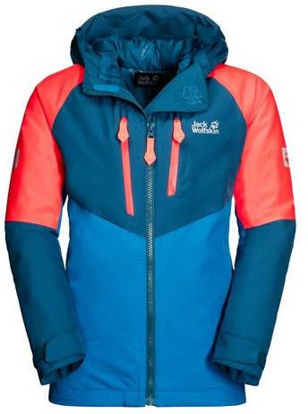 Jack Wolfskin Great Snow Jas Junior Middenblauw/Donkerblauw