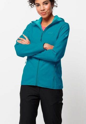 Jack Wolfskin Northern Point Softshell Dames Turkoois/Blauw