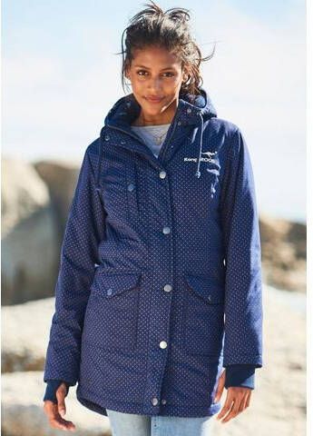 KangaROOS Functionele parka met modieuze stippenprint