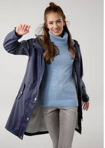 KangaROOS Regenjas met aan de binnenkant een koord voor flexibele wijdteregeling, winddicht & waterafstotend nieuwe collectie