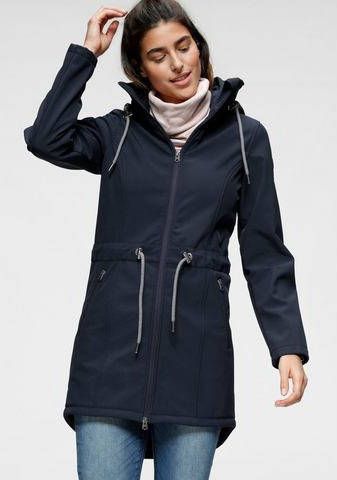 KangaROOS Softshell jack met verborgen, op te bergen capuchon