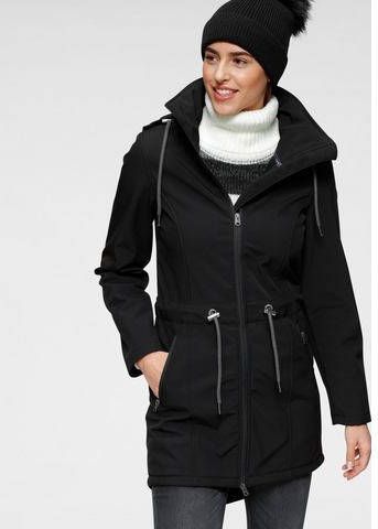 KangaROOS Softshell jack met verborgen, op te bergen capuchon