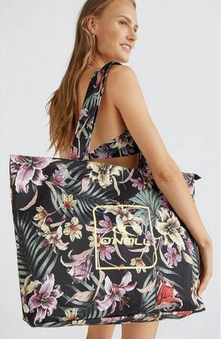 O'Neill shopper met all over bloemenprint zwart