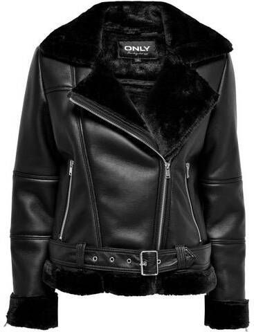 Only Imitatieleren jack ONLAGNETE FAUX LEATHER BIKER JKT OTW