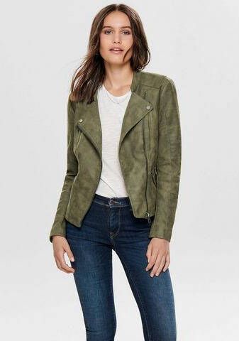 Only Imitatieleren jack ONLAVA FAUX LEATHER BIKER OTW NOOS
