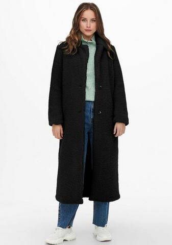 Only Lange jas van imitatiebont ONLBRITT TEDDY X LONG COAT van teddy pluche