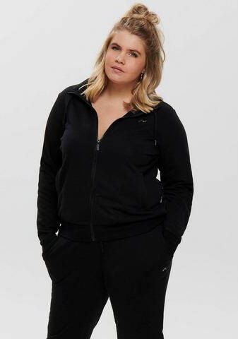 ONLY PLAY CURVY Plus Size sportvest ONPELINA zwart