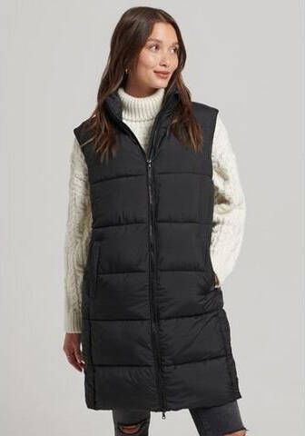 Superdry Bodywarmer STUDIOS LONGLINE QUILTED GILET Langere outdoorgilet