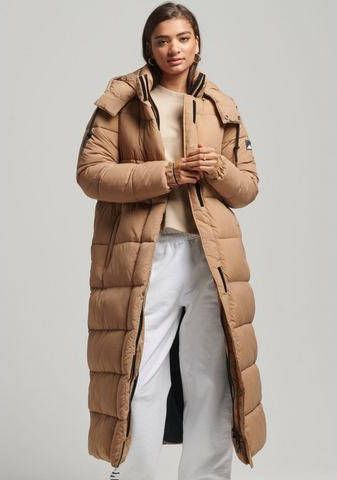 Superdry Gewatteerde jas Touchline doorgestikte mantel