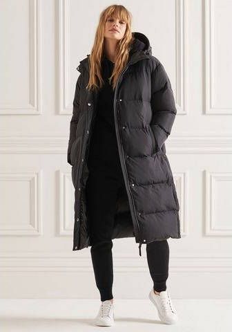 Superdry Lang jack extra lang, gerecyclede wattering