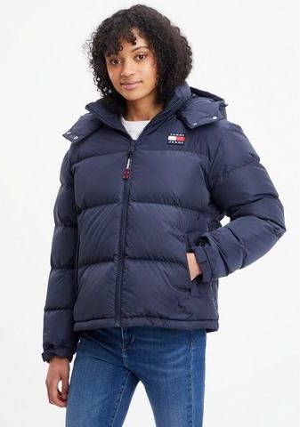 Tommy Hilfiger Alaska puffer jack met donsvulling en afneembare capuchon