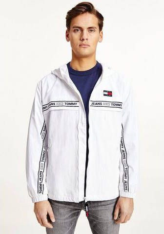 Tommy Jeans Jacket Chicago Tape Blanca , Wit, Heren