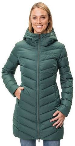 Vaude Annecy Down Jas Dames Donkergroen/Logo