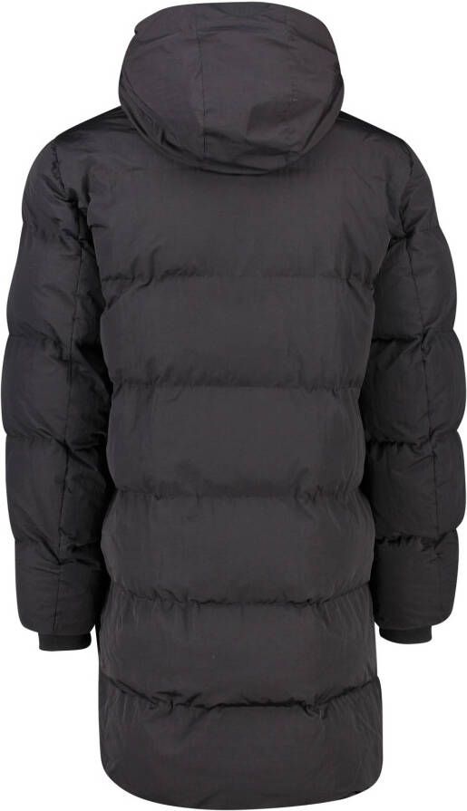 Airforce winterjas zwart slim fit geprint rits + knoop