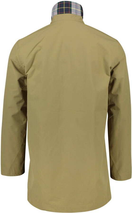 Barbour tussenjas bruin wijde fit effen waterafstotend rits