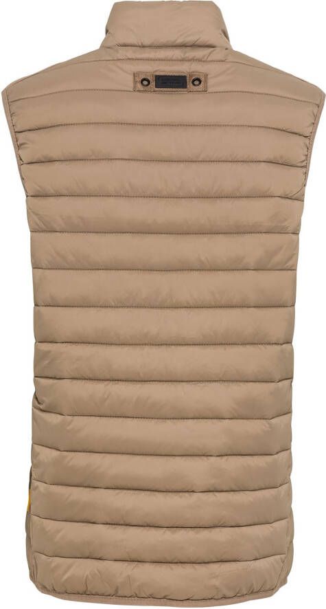 camel active bodywarmer bruin wijde fit opstaande hals