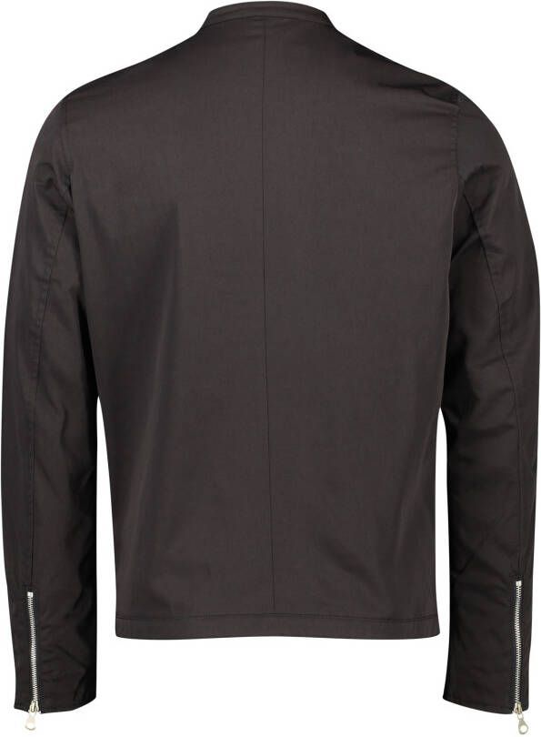 Diesel tussenjas zwart slim fit effen rits + knoop