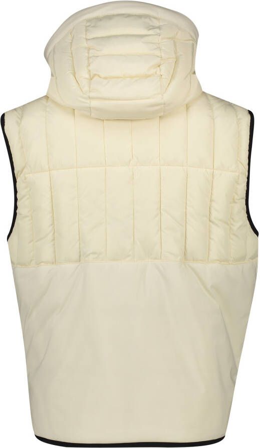 Hugo Boss bodywarmer beige slim fit effen zwarte rits