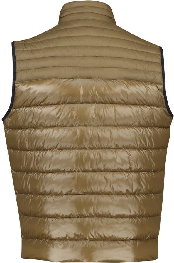 Hugo Boss bodywarmer bruin normale fit effen rits