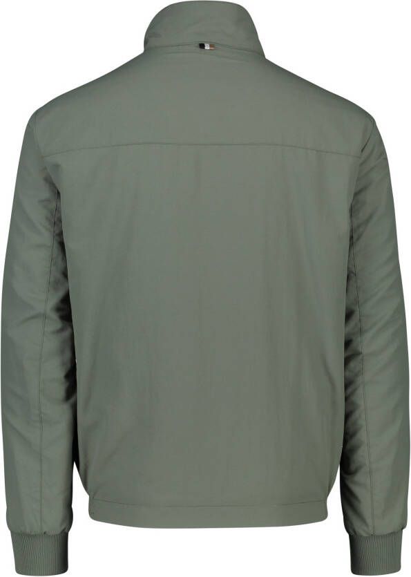 Hugo Boss Coshua tussenjas groen normale fit effen rits + knoop