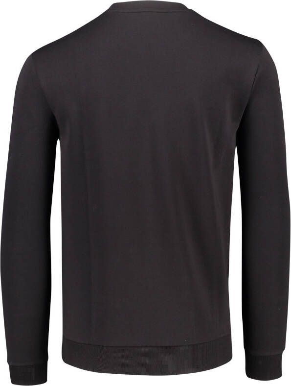 Hugo Boss Ontspannen fit sweatshirt in katoenmix met contrasterend logo 50482898 , Zwart, Heren