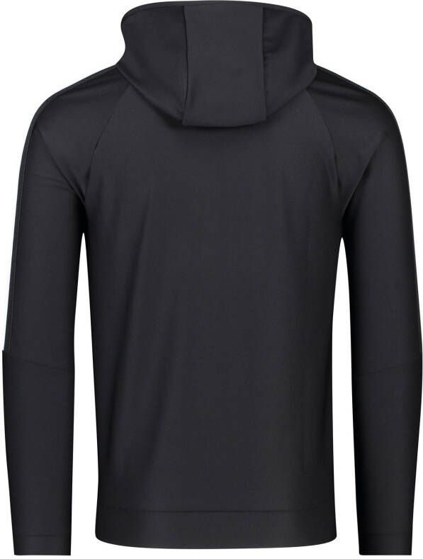 Hugo Boss vest zwart effen opstaande kraag rits met witte logo