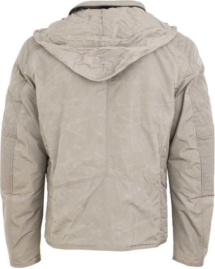 Reset zomerjas beige normale fit effen rits