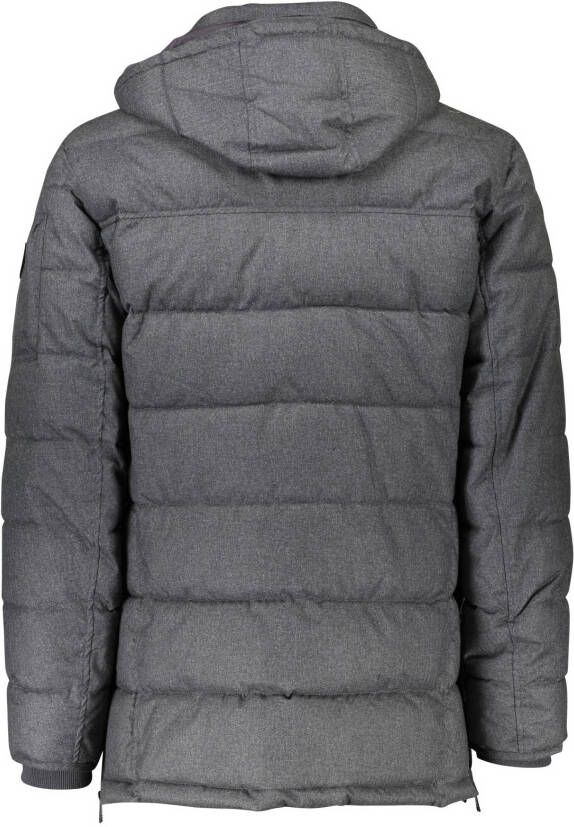 Reset zomerjas grijs normale fit effen rits + knoop