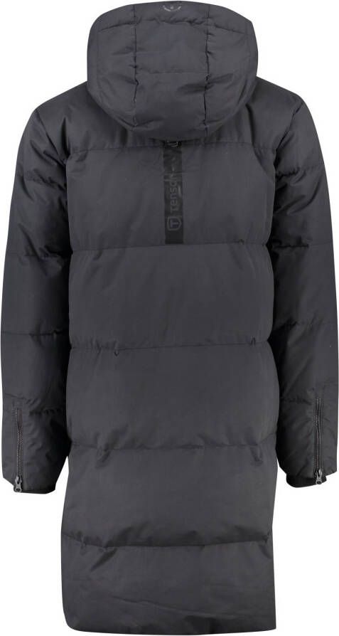 Tenson winterjas zwart normale fit effen rits