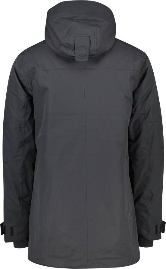 Tenson winterjas zwart normale fit effen rits + knoop