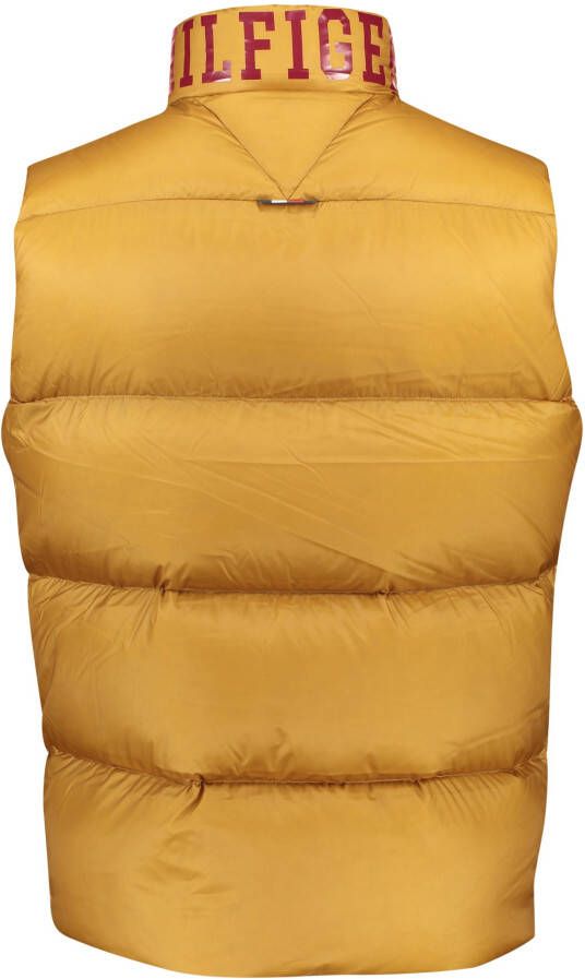 Tommy Hilfiger bodywarmer bruin normale fit effen rits