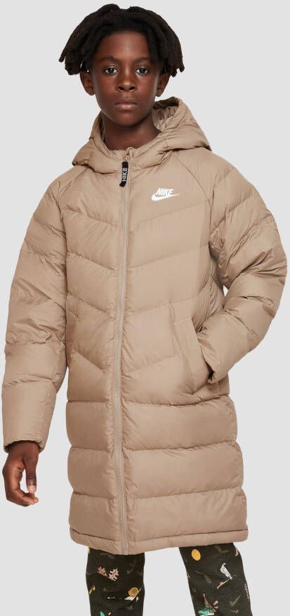 Nike Kids Nike Sportswear parka met synthetische vulling en capuchon voor kids Bruin
