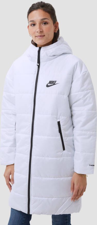 Nike Sportswear Therma FIT Repel Parka met synthetische vulling en capuchon voor dames Wit