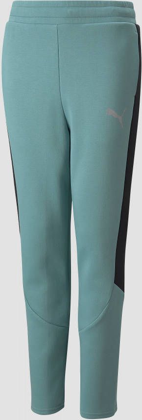 Puma evostripe joggingbroek turquoise/blauw kinderen