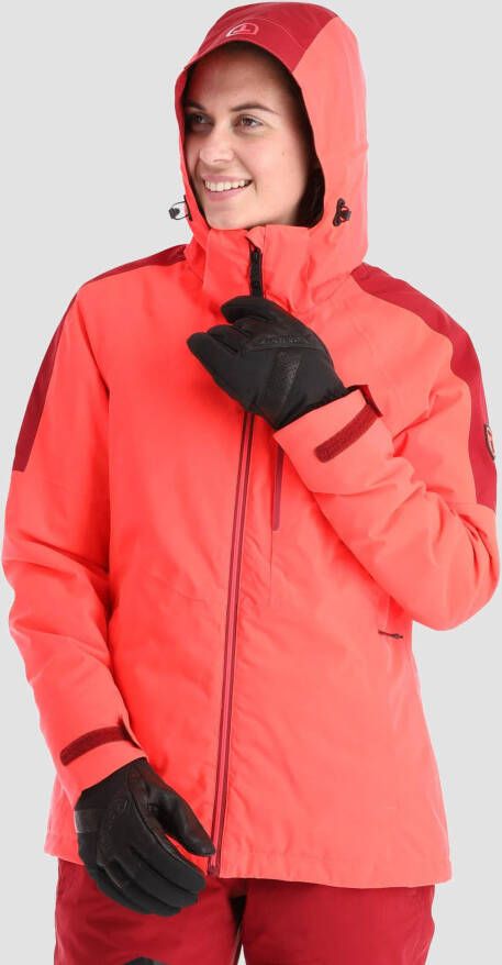 TENSON core ski jas roze/rood dames