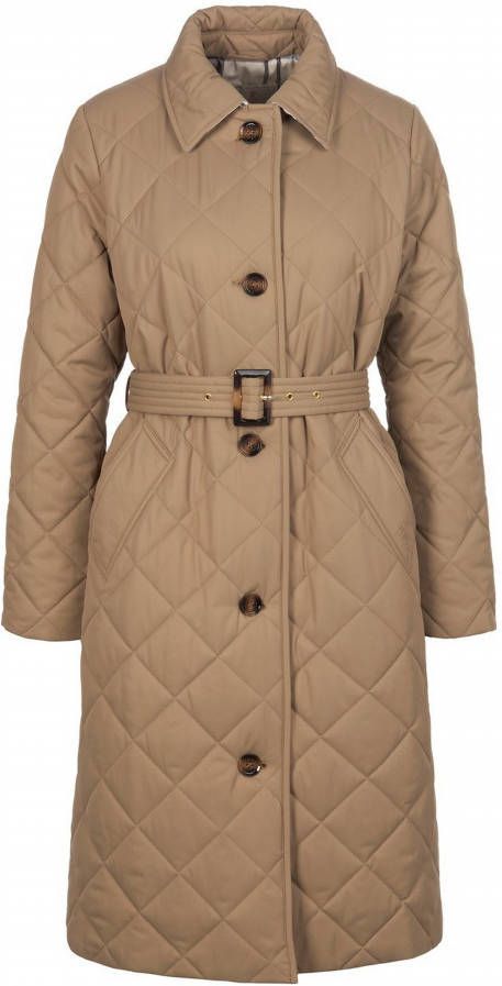 Barbour Doorgestikte jas in trenchcoatmodel beige