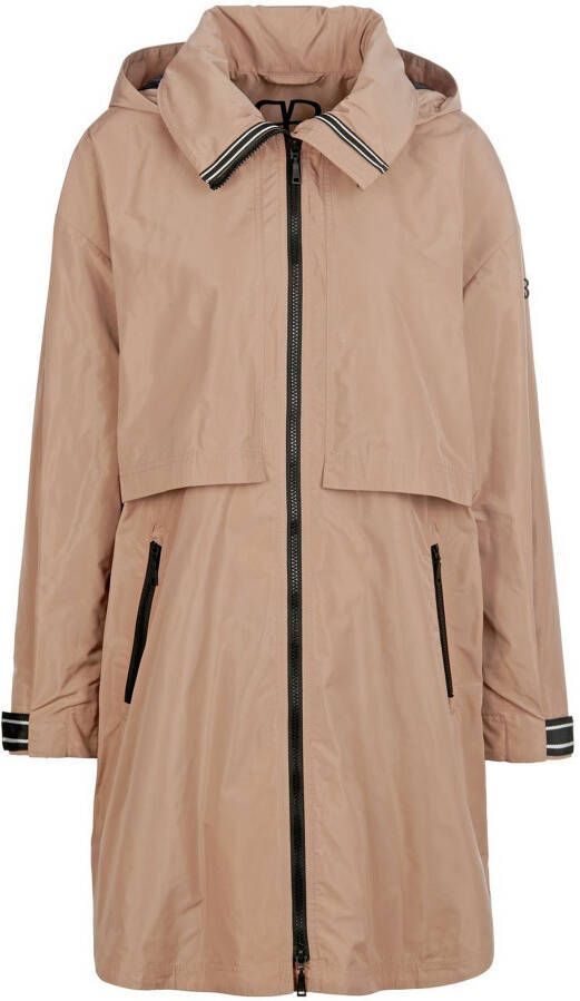 Basler Korte jas afritsbare capuchon beige