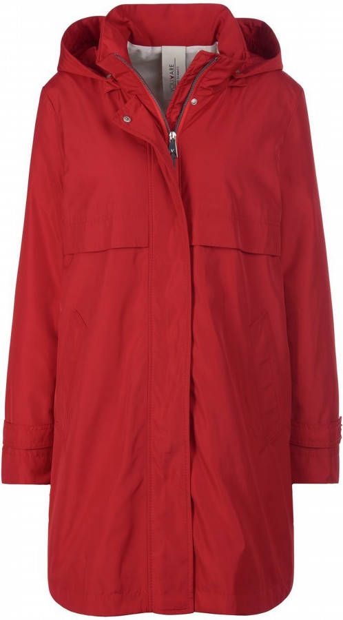 Water en winddichte functionele jas capuchon Van Fuchs+Schmitt rood