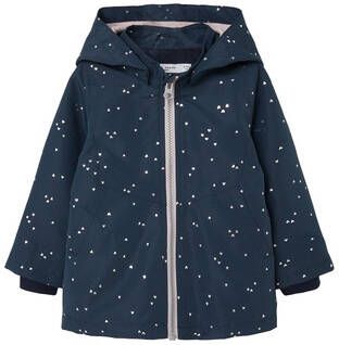 NAME IT BABY zomerjas NBFMAXI van gerecycled polyester donkerblauw/roze