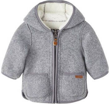 name it Outdoor jas Nbnmily Grijs Gemê, leerd