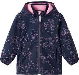 name it Softshell Jas Nmfmalta Unicorn Donker Sapphire