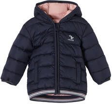 s.Oliver baby gewatteerde jas donkerblauw/roze