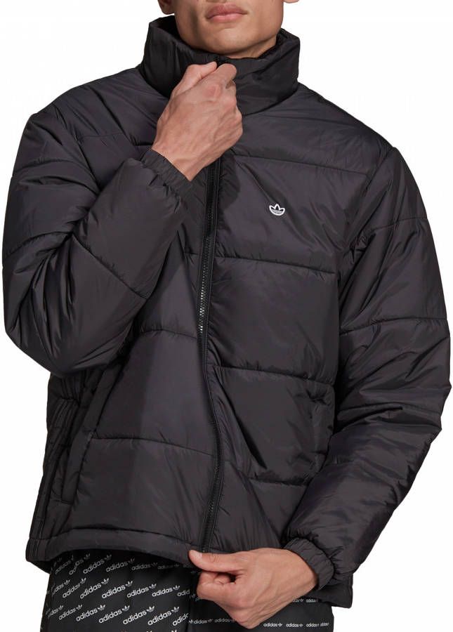 Adidas Gewatteerd jack met ritszakken en logo