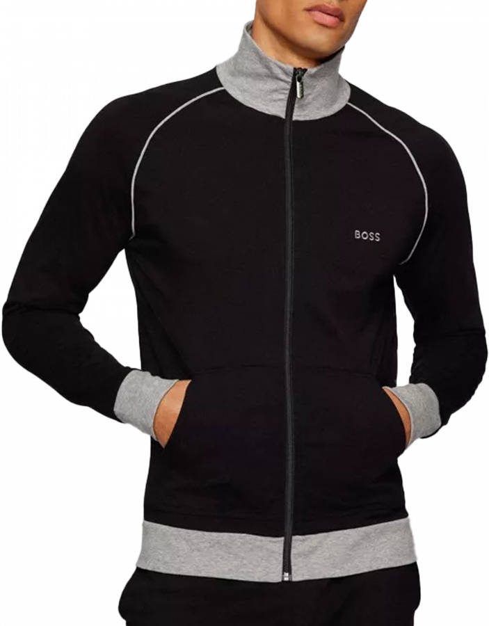 Hugo Boss Mix&Match sweatvest met logoborduring