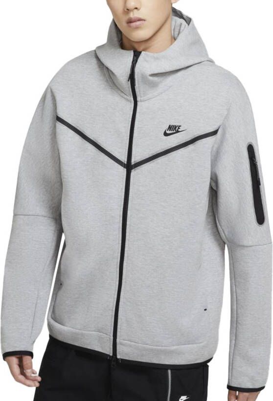 Nike Tech Fleece Hoodie Full Zip Windrunner Grijs
