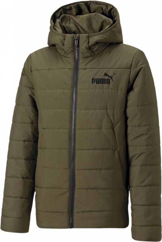 Puma essentials gewatteerde jas groen kinderen