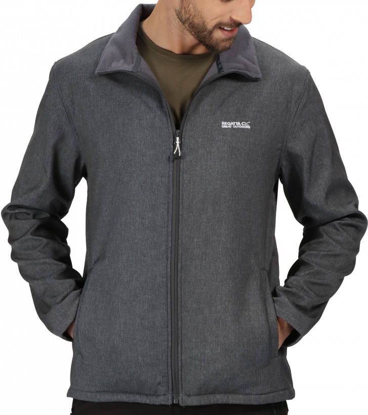 Regatta Cera V Softshell Jas Heren Donkergrijs