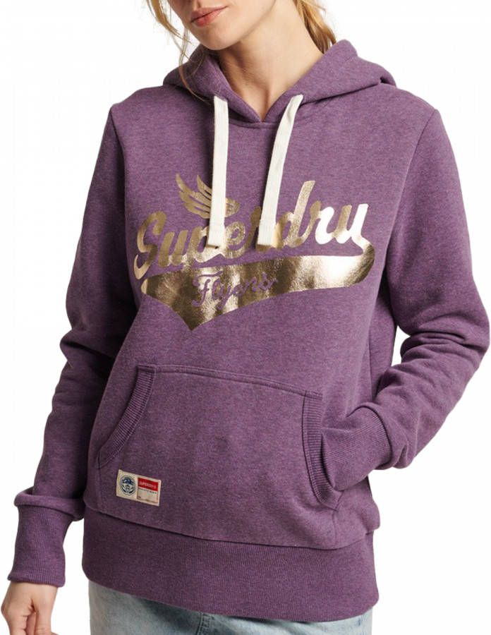 Superdry Hoodies & Sweatvesten Paars Dames