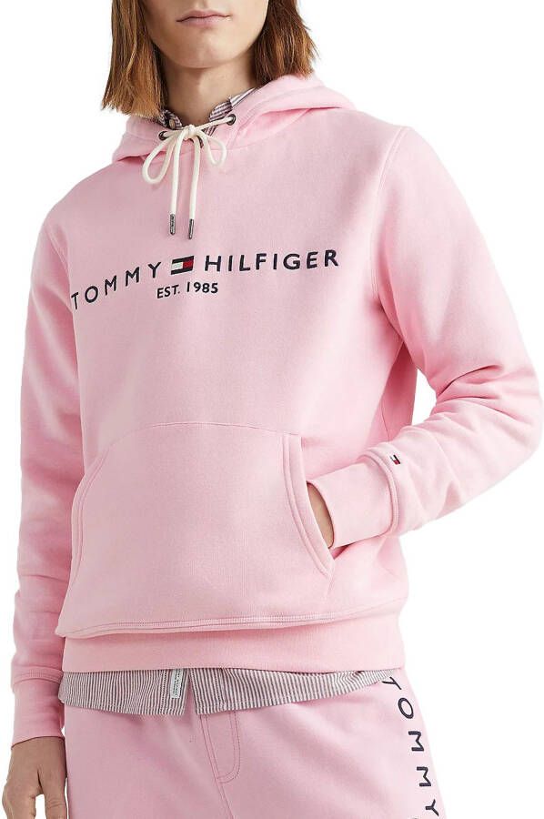 Tommy Hilfiger Hoodie in biologische katoenblend met logoborduring