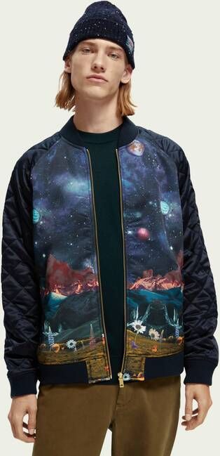 Scotch & Soda Bomberjack met print